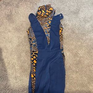 Weissman cheetah unitard acro costume